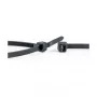 WKK opaski kablowe nylonowe czarne stabilizowane UV 100 x 2,5 mm, 100 sztuk