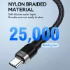 Wozinsky 1 m USB-C na USB-C Kabel 60W PD Szybkie Ładowanie i Synchronizacja Danych Czarny