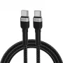 Wozinsky 1 m USB-C na USB-C Kabel 60W PD Szybkie Ładowanie i Synchronizacja Danych Czarny