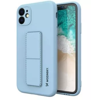 Wozinsky Apple iPhone 12 Etui z podstawką Silikonowe Pokrowiec ze stojakiem Niebieski