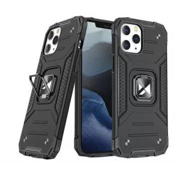 Wozinsky Apple iPhone 12 Pro Max Ring Armor Case z podstawką - Wytrzymała, odporna obudowa, czarna