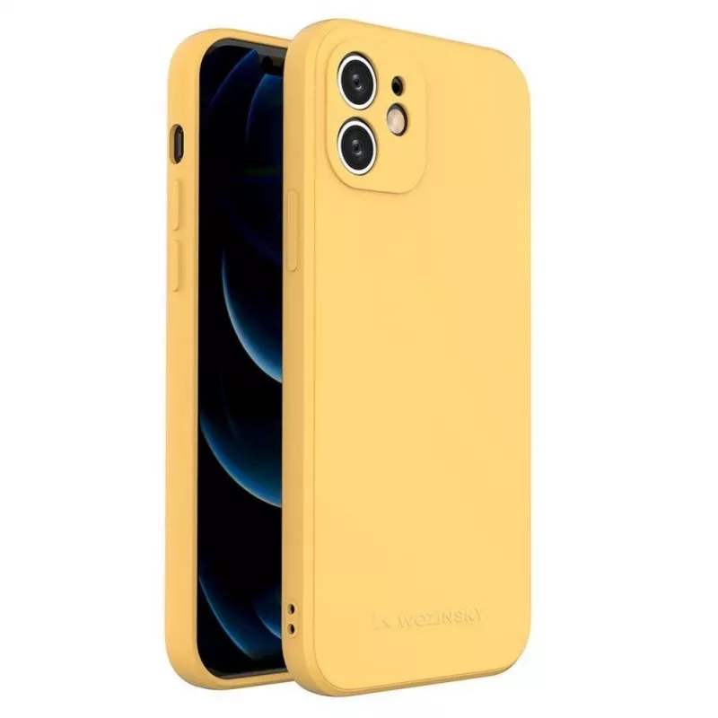 Wozinsky Apple iPhone XS Max Silikonowe Etui Żółty