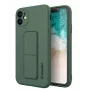 Wozinsky Apple Kickstand Case Flexible Silicone iPhone 11 Dark Green