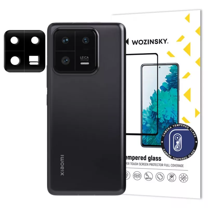 Wozinsky Full Camera Glass Tempered Glass do Xiaomi 13 Pro - Twardość 9H, Antyodciskowy, Odporny na Zarysowania