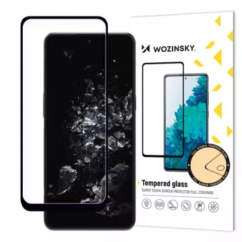 Wozinsky Full Glue Tempered Glass Screen Protector do OnePlus 10T / OnePlus Ace Pro, twardość 9H, pełne pokrycie ekranu, czarna ramka