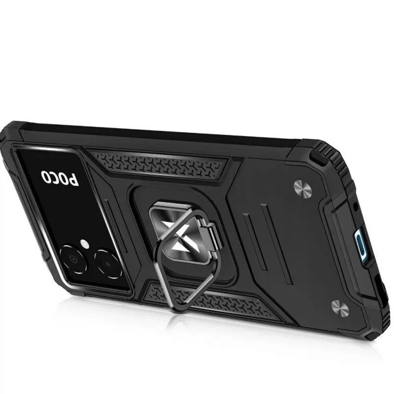 Wozinsky Ring Armor Case do Google Pixel 7 Pro - Pancerny pokrowiec z magnetycznym uchwytem pierścieniowym - Czarny