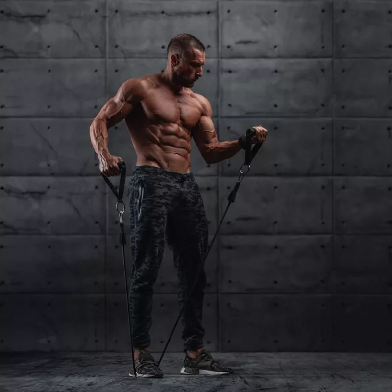 Wozinsky Zestaw 5 taśm fitness do ćwiczeń ekspander + akcesoria (WRTS5-01)