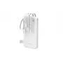 Wozinsky W11-W 10000mAh 10W Power Bank z wbudowanymi kablami i latarką, biały