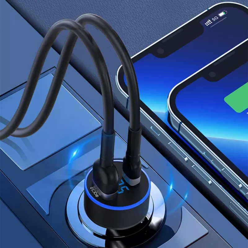 Ładowarka samochodowa Wozinsky WDCCAC USB-C USB-A 36W - Czarny