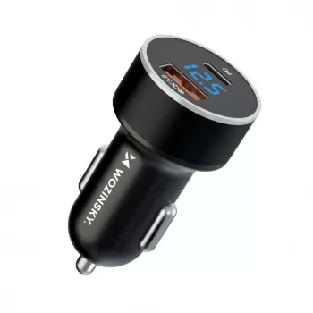 Ładowarka samochodowa Wozinsky WDCCAC USB-C USB-A 36W - Czarny