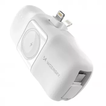 Wozinsky White Lightning (male) - 1m USB-A do Lightning, biały