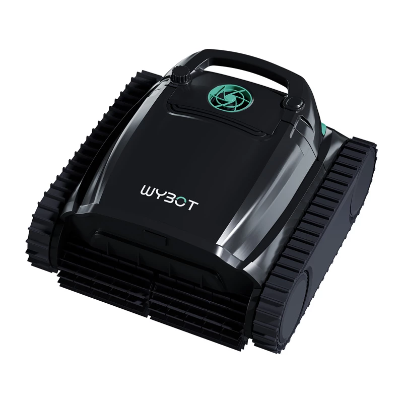 WYBOT M2 Bezprzewodowy Robotyczny Odkurzacz Basenowy ze Wspinaczką po Ścianach i Linii Wody, 180 Min Czasu Pracy, Bateria 7800mAh, Sterowanie Aplikacją, do Basenów Naziemnych i Podziemnych do 200 m²