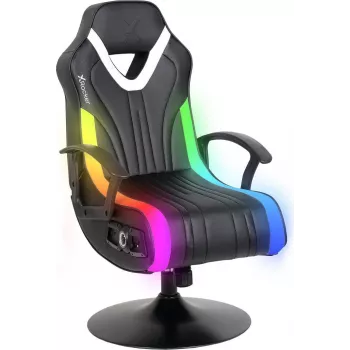 X-Rocker Fury RGB 2.1 Gaming Floor Rocker Chair Black z Neo Motion LED i systemem dźwiękowym 2.1 (2023039)