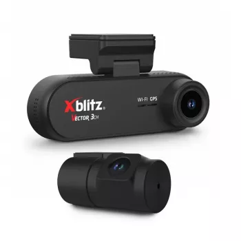 XBLITZ VECTOR 3CH 3-kanałowy rejestrator jazdy z kamerą cofania, Wi-Fi i GPS