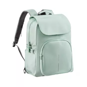XD Design Soft Daypack Mint 15L Plecak na laptopa z recyklowanego PET, antykradzieżowy, z portem USB i ochroną RFID