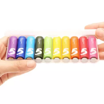 Xiaomi AA Rainbow Baterie alkaliczne (10 szt.) – 1,5 V LR6, 7-letni okres przydatności