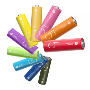 Xiaomi AA Rainbow Baterie alkaliczne (10 szt.) – 1,5 V LR6, 7-letni okres przydatności