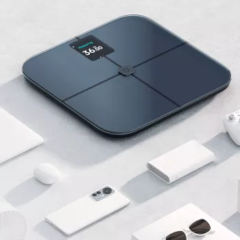 Xiaomi Body Composition Scale S400 PRO inteligentna waga łazienkowa z 25 wskaźnikami zdrowia, dwuczęstotliwościowe BIA, Bluetooth 5.0, ukryty wyświetlacz LED, tryby ważenia niemowląt i przedmiotów
