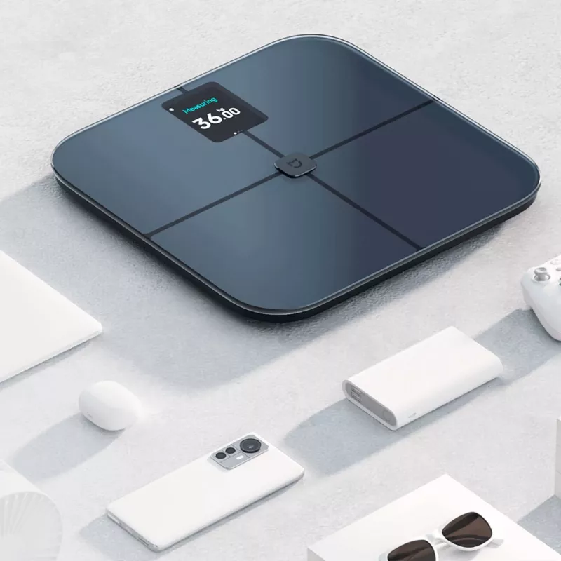 Xiaomi Body Composition Scale S400 PRO inteligentna waga łazienkowa z 25 wskaźnikami zdrowia, dwuczęstotliwościowe BIA, Bluetooth 5.0, ukryty wyświetlacz LED, tryby ważenia niemowląt i przedmiotów