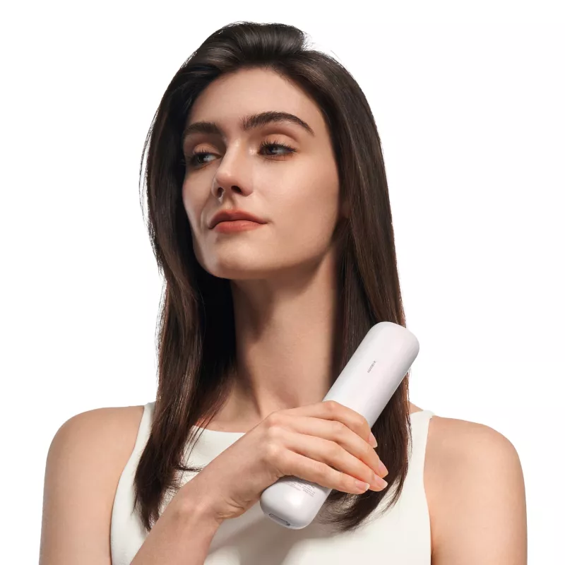 Xiaomi Bezprzewodowa szczotka prostująca do włosów 2600mAh USB-C 3 poziomy grzania 200°C jonowa Biała