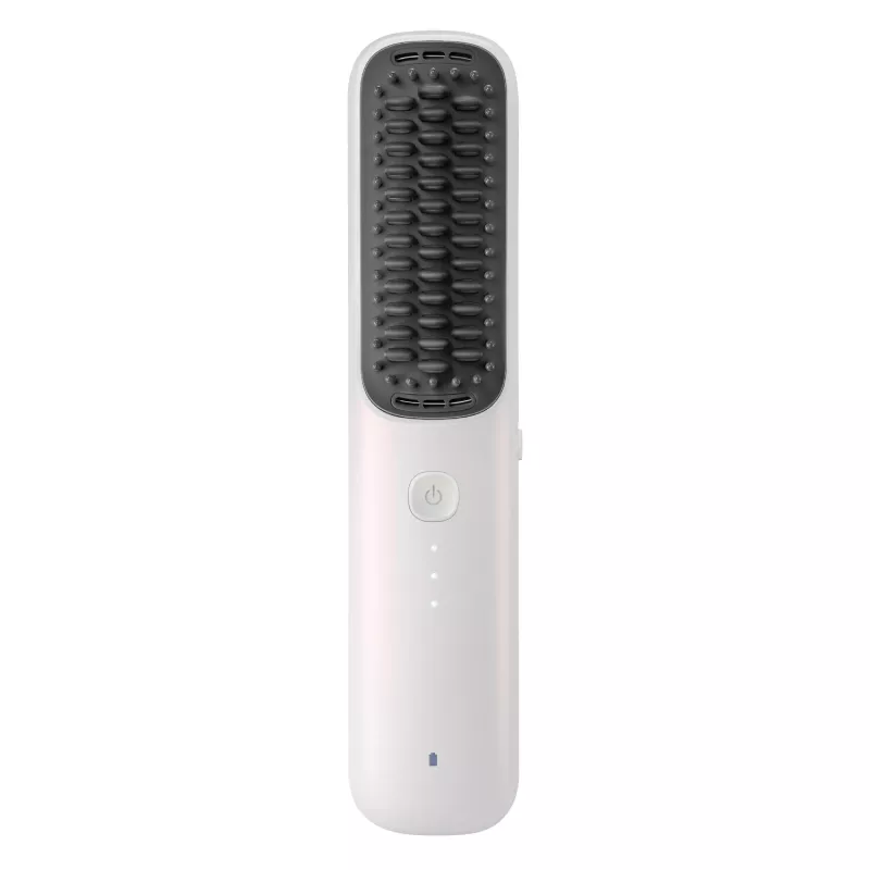 Xiaomi Bezprzewodowa szczotka prostująca do włosów 2600mAh USB-C 3 poziomy grzania 200°C jonowa Biała