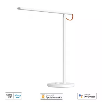 Xiaomi LED Lampa Biurkowa 1S Smart Ściemniana Wi-Fi Lampa Stołowa Ochrona Wzroku z Apple HomeKit, Alexa, Asystent Google, 520 lm, 2700-6500K, Ra90