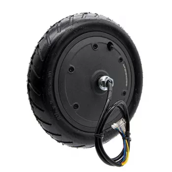 Xiaomi M365 Motor z Oponą - 350W Bezszczotkowy Silnik Hub DC, 10-calowa Opona Pneumatyczna Bezdętkowa, Tylne Koło, Czarny