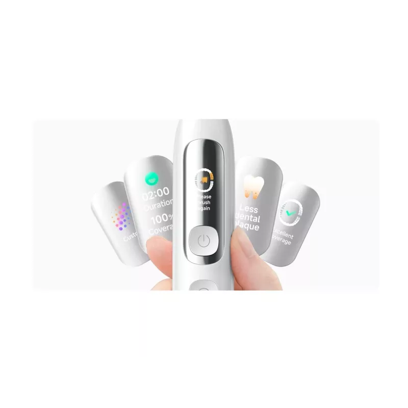 Xiaomi Mijia Smart szczoteczka elektryczna z oscylacją serwo Pro biała – soniczna, 39 600 drgań/min, Bluetooth, IPX7, ładowanie bezprzewodowe, EU