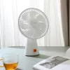 Xiaomi Rechargeable Mini Fan BHR6089GL 2000mAh USB przenośny wentylator ręczny z odłączaną podstawą, 4 prędkości, silnik bezszczotkowy, biały