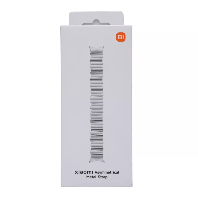 Xiaomi Smart Band 10 asymetryczny metalowy pasek – srebrny