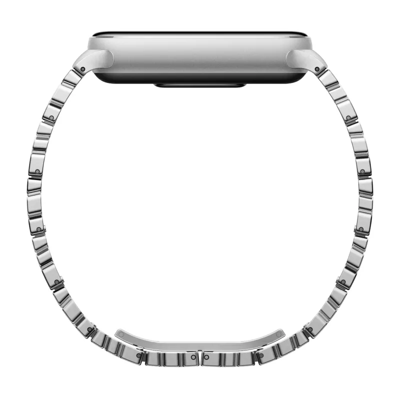 Xiaomi Smart Band 10 asymetryczny metalowy pasek – srebrny