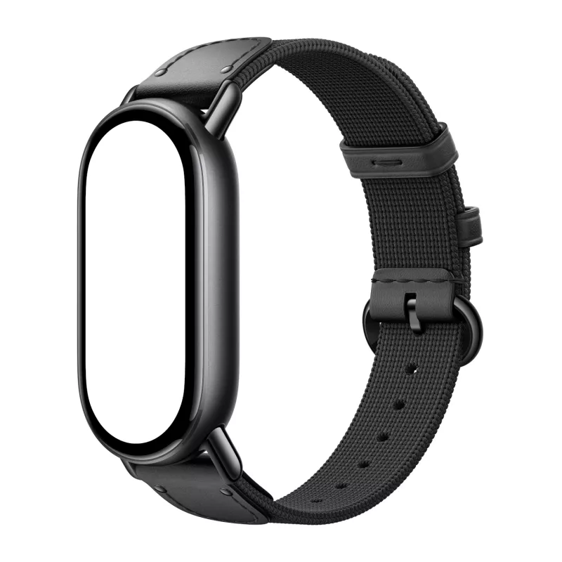 Xiaomi Smart Band 10 Pleciony Jedwabny Pasek - Hebanowa Czerń