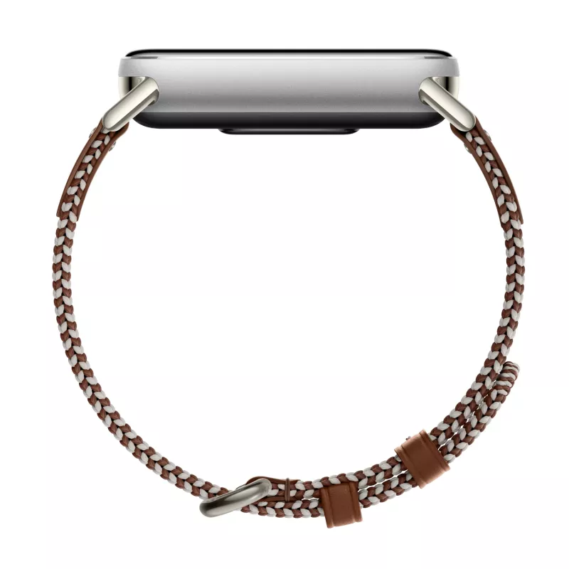 Xiaomi Smart Band 10 Pleciony Jedwabny Pasek - Piórowo Brązowy