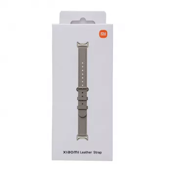 Xiaomi Smart Band 10 Skórzany pasek - szary