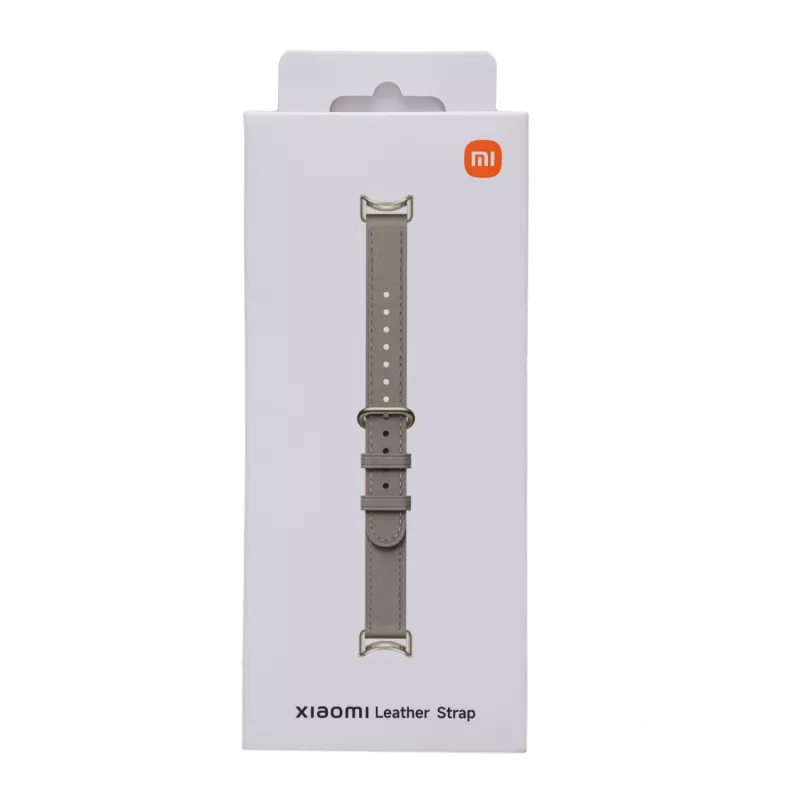 Xiaomi Smart Band 10 Skórzany pasek - szary