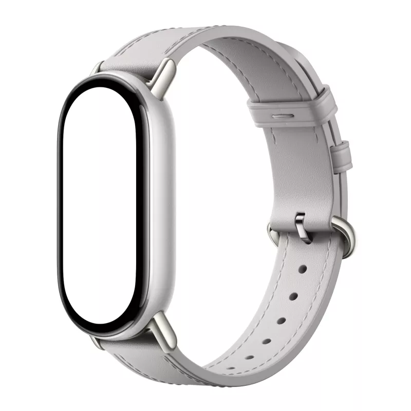 Xiaomi Smart Band 10 Skórzany pasek - szary
