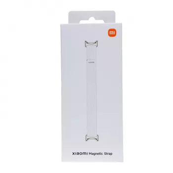 Xiaomi Smart Band 10 Magnetyczny pasek ze skóry Kona - Biały lodowcowy