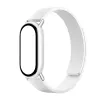 Xiaomi Smart Band 10 Magnetyczny pasek ze skóry Kona - Biały lodowcowy