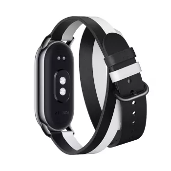 Xiaomi Smart Band 8 Pasek podwójnie owijany - czarno-biały