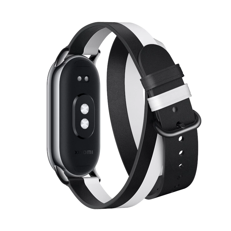 Xiaomi Smart Band 8 Pasek podwójnie owijany - czarno-biały