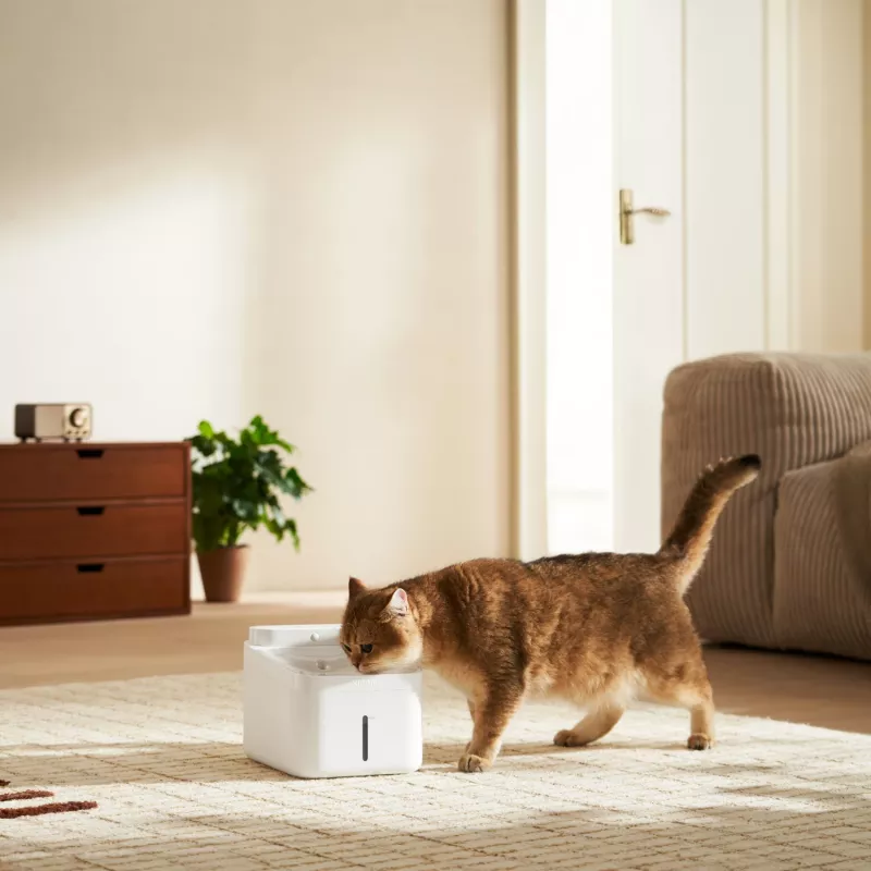 Xiaomi Smart Pet Fountain 2 - 2L automatyczny poidło dla kota i psa z filtracją poczwórną, sterowaniem aplikacją, cichą pompką, biały