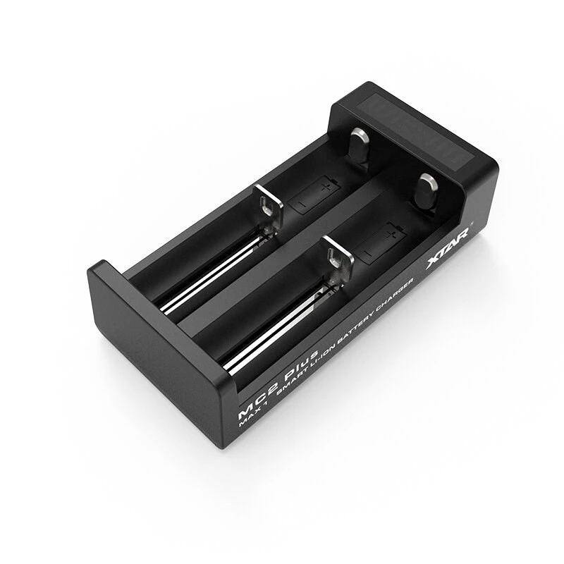 XTAR MC2+ 2-slotowa ładowarka do baterii Li-ion 18650, 21700, 26650 i innych (zasilana USB)