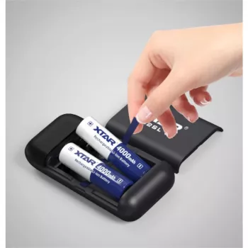 XTAR PB2SLV2 ładowarka do akumulatorów 18650 i power bank z USB-C PD3.0 i QC3.0