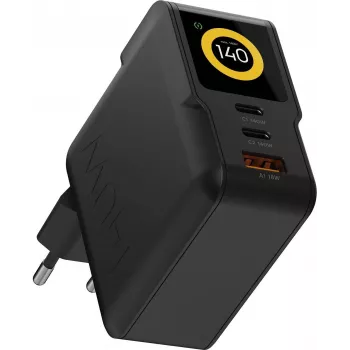 Xtorm NextGen GaN3 Ultra 140W ładowarka sieciowa - PD 3.1, 2x USB-C, 1x USB-A, czarna XECNG1401