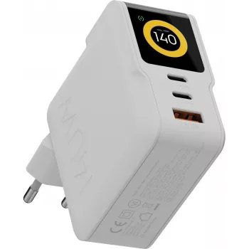Xtorm NextGen GaN3 Ultra ładowarka ścienna 140W PD 2x USB-C 1x USB-A biała XECNG1400