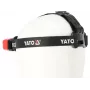 Yato YT-08594 COB LED Lampa robocza z podstawą magnetyczną i haczykiem obrotowym, 200 lm, 3x AA, czarno-czerwona