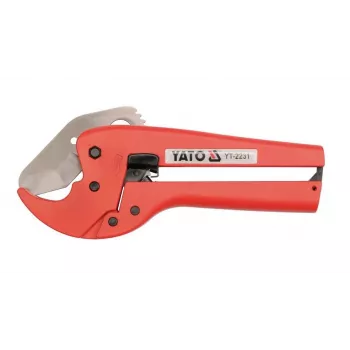 Yato YT-2231 Ręczny obcinak do rur do miedzi, aluminium, PVC i stali cienkościennej, zakres 3-32 mm, z wbudowanym gratownikiem i zapasowym nożem