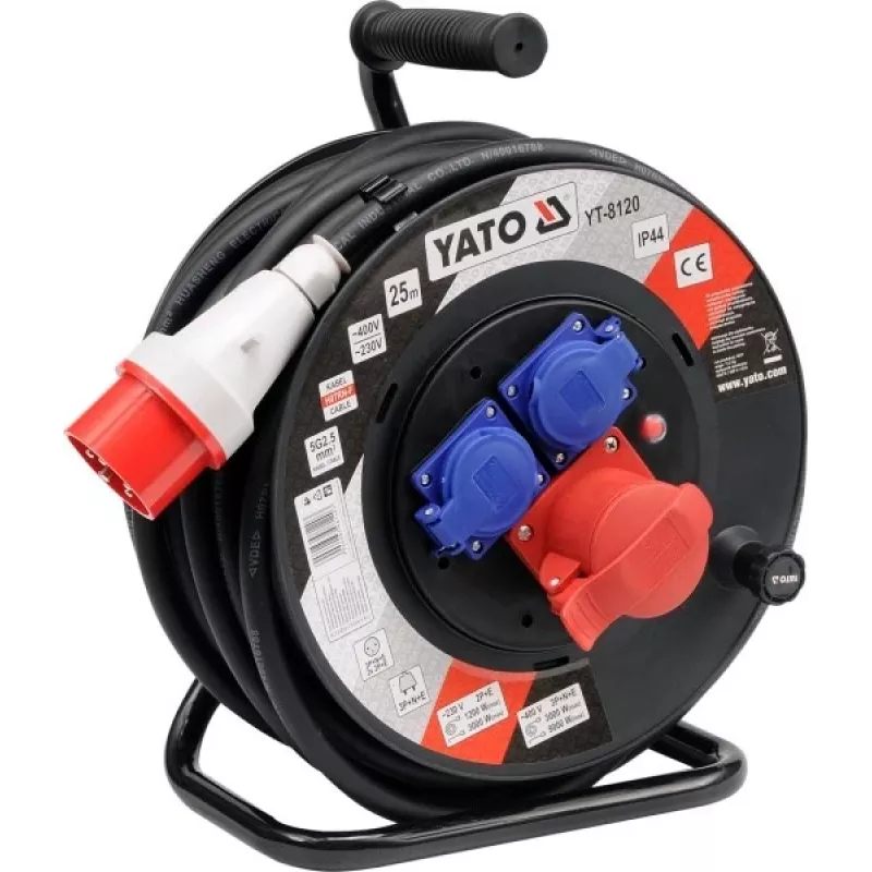 Yato YT-8120 Bęben przedłużaczowy 3 gniazda 25 m