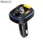 YESIDO Bluetooth do FM Transmitter 43W Szybka Ładowarka Samochodowa Y45 Czarny