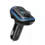 YESIDO Y44 Odtwarzacz MP3 Ładowarka Samochodowa Bluetooth z QC3.0, Wyświetlacz LED, Głośnomówiący, Czarny